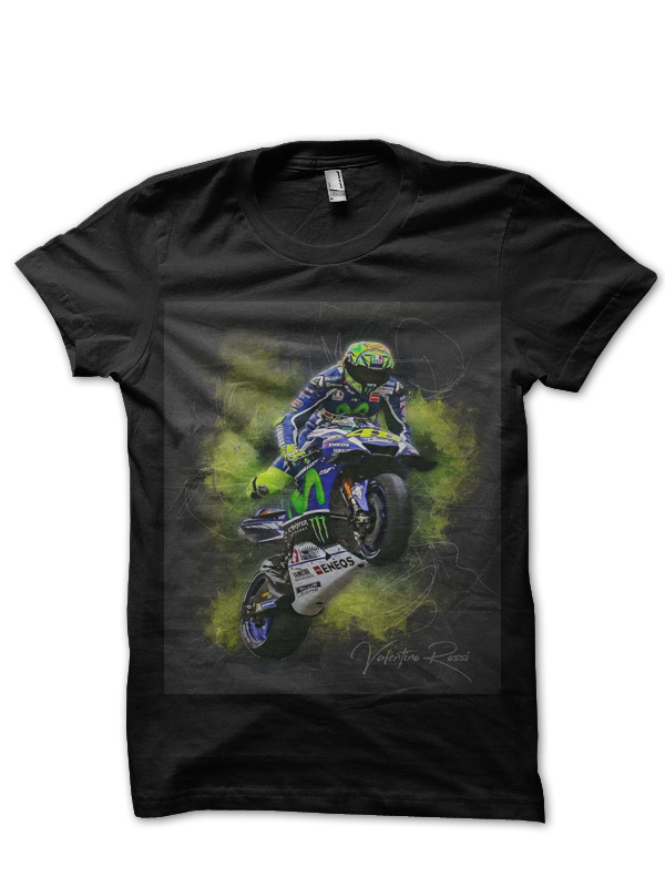 Moto GP Black Half Sleeve T-Shirt