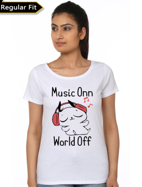 World Off White Girls T-Shirt