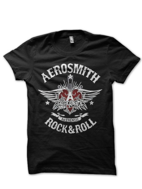 Aerosmith Half Sleeve Black T-Shirt