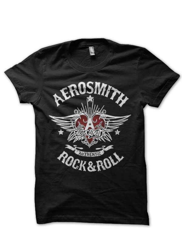 Aerosmith Half Sleeve Black T-Shirt