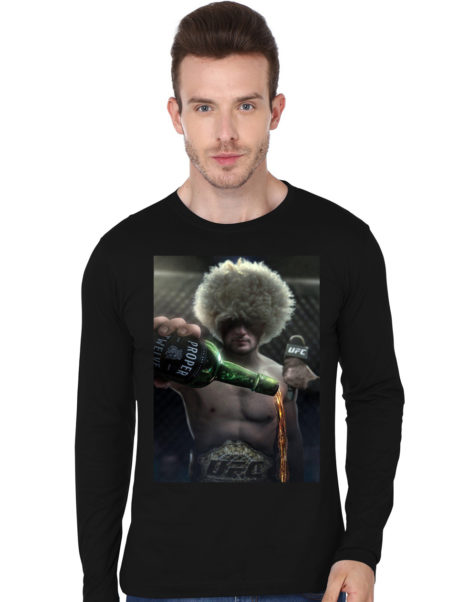 Ufc Black Full Sleeve T-Shirt