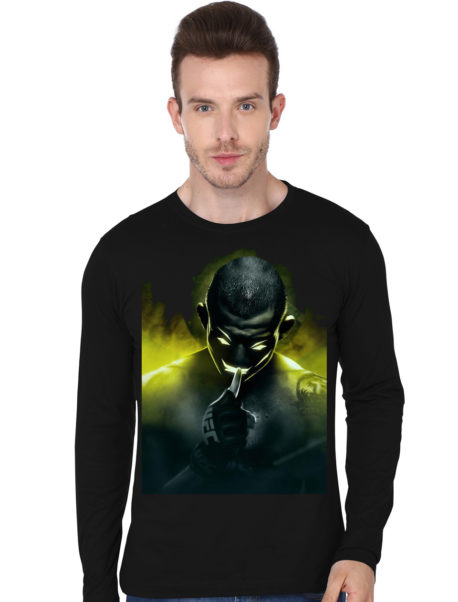 Ufc Black Full Sleeve T-Shirt