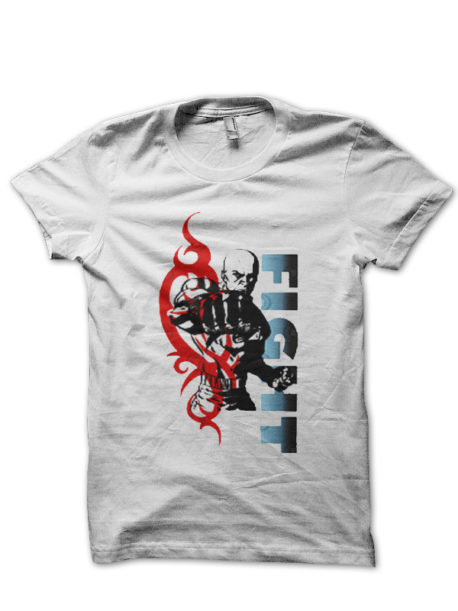 Ufc Fighter Half Sleeve White T-Shirt