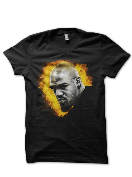 Jon Jones Half Sleeve Black T-Shirt