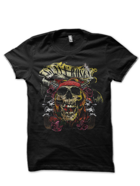 Guns N' Roses Black Half Sleeve T-Shirt