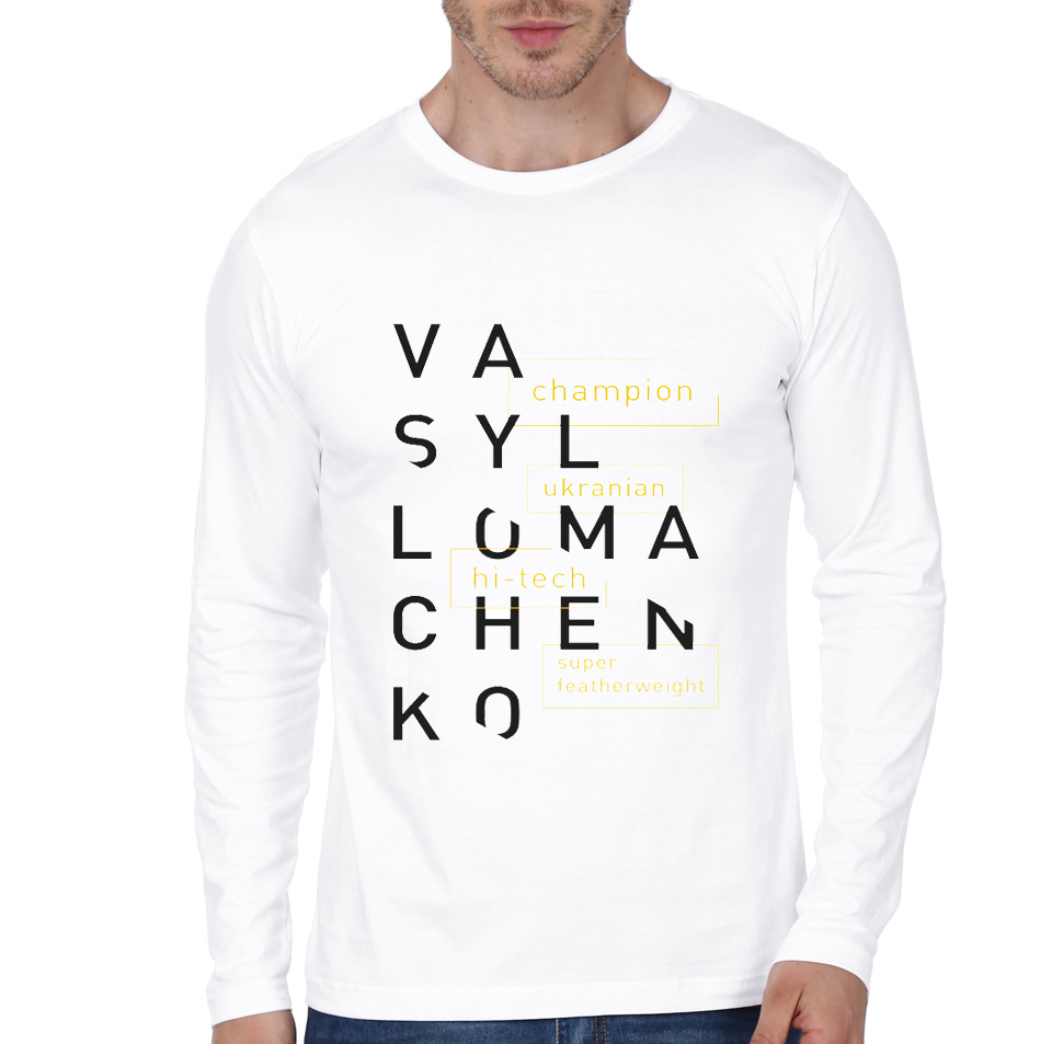 Super Featherweight Champion White Full Sleeve T-Shirt