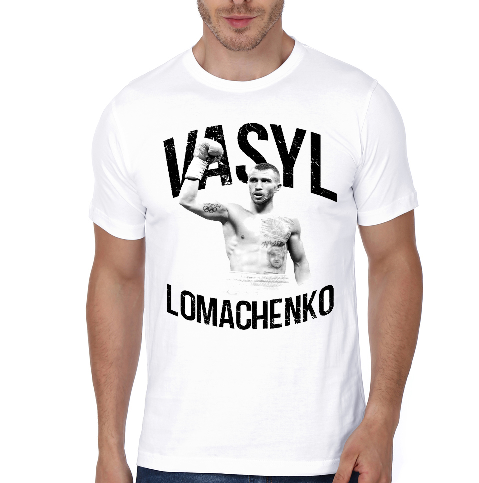Vasyl Lomachenko White Half Sleeve T-Shirt - Swag Shirts