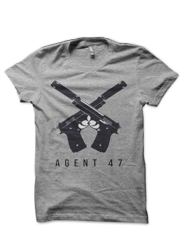 Agent 47 Half Sleeve T-Shirt - Image 3