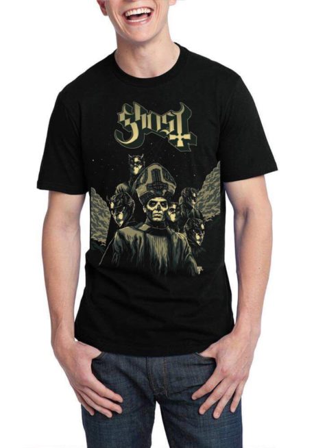 Ghost Rock Band Black T-Shirt