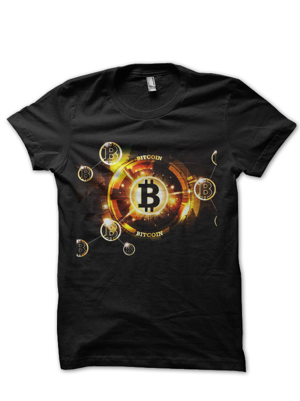Bitcoin Black Half Sleeve T-Shirt
