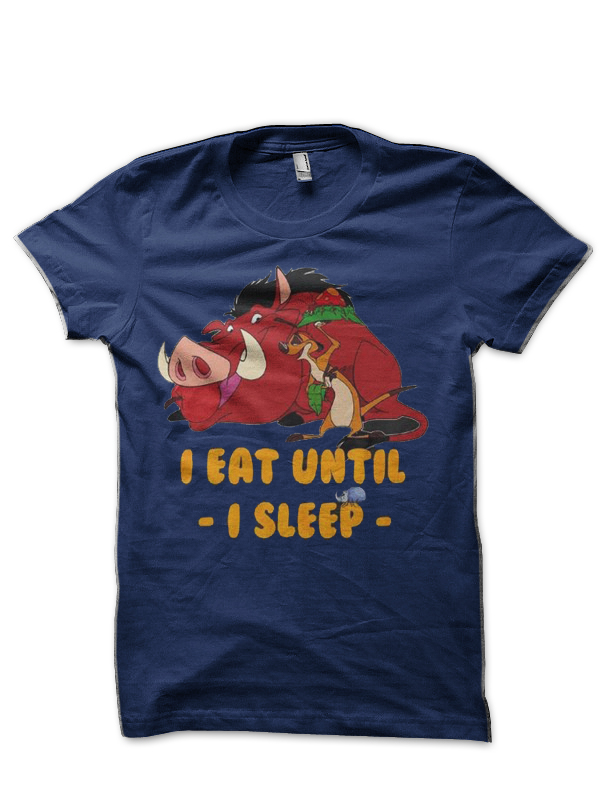 I Eat Until I Sleep Half Sleeve T-Shirt - Image 2