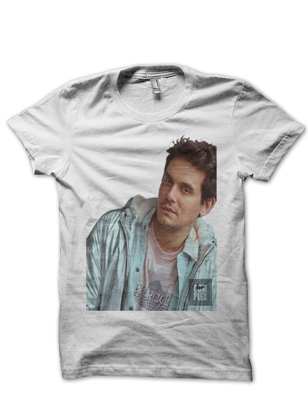John Mayer White Half Sleeve T-Shirt