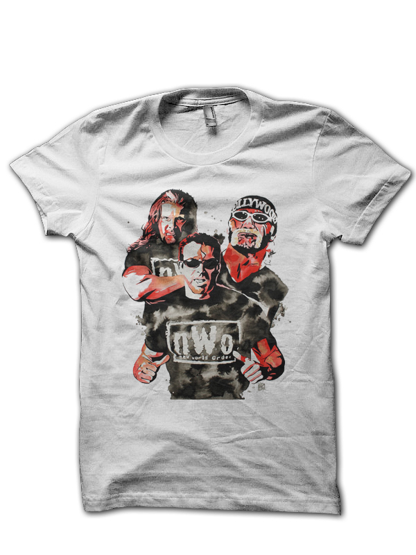 Nwo White Half Sleeve T-Shirt