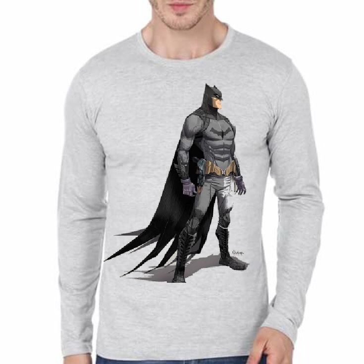 Batman Grey Full Sleeve T-Shirt
