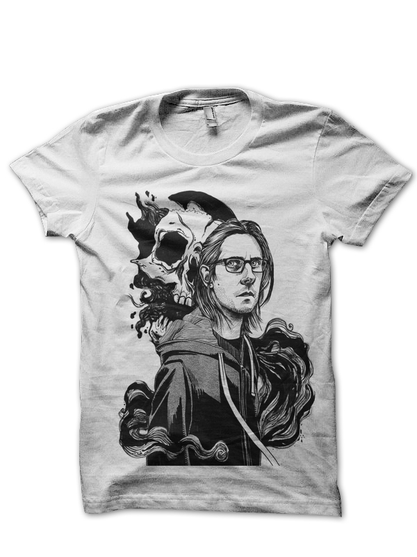 get together scene Tweet Steven Wilson Porcupine Tree White T-Shirt - Swag Shirts