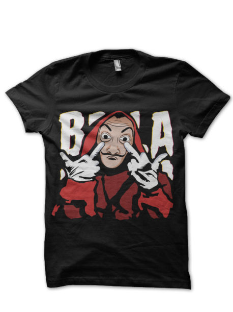 Money Heist Black Tee