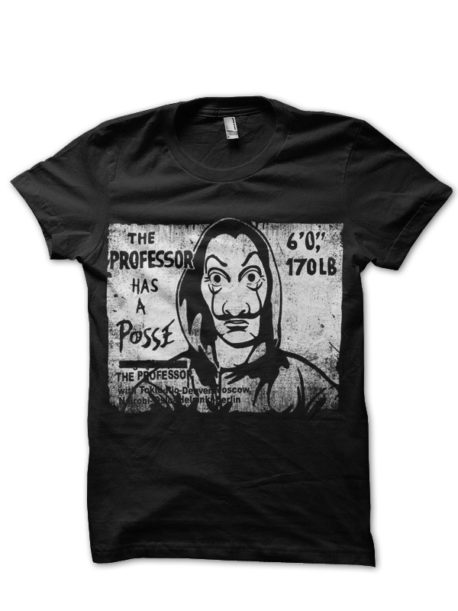 Money Heist Black Tee