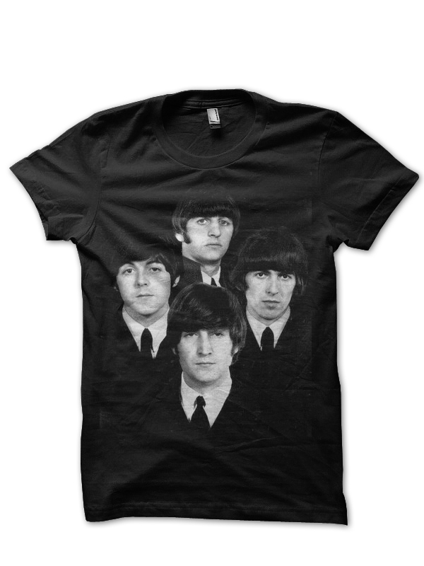 The Beatles Half Sleeve Black T-Shirt - Swag Shirts