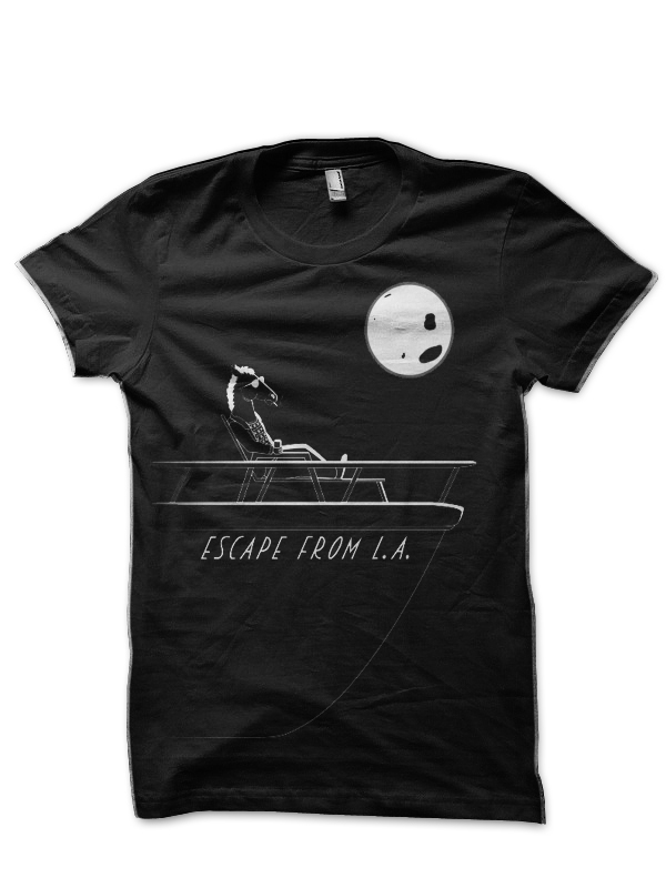 Bojack Horseman on Escape From L.A. Black Half Sleeve T-Shirt