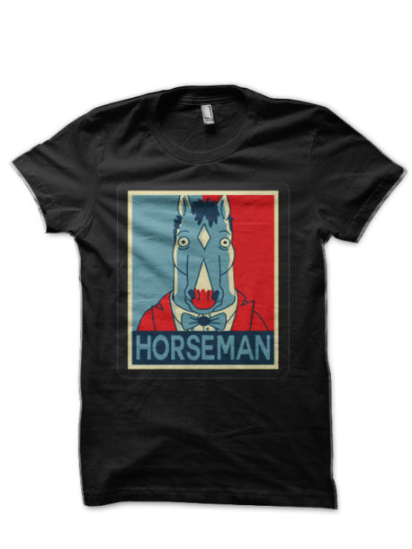 Horseman Obey Black Half Sleeve T-Shirt