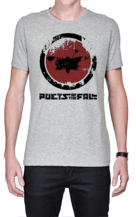 Poets Of The Fall Grey Melange T-Shirt