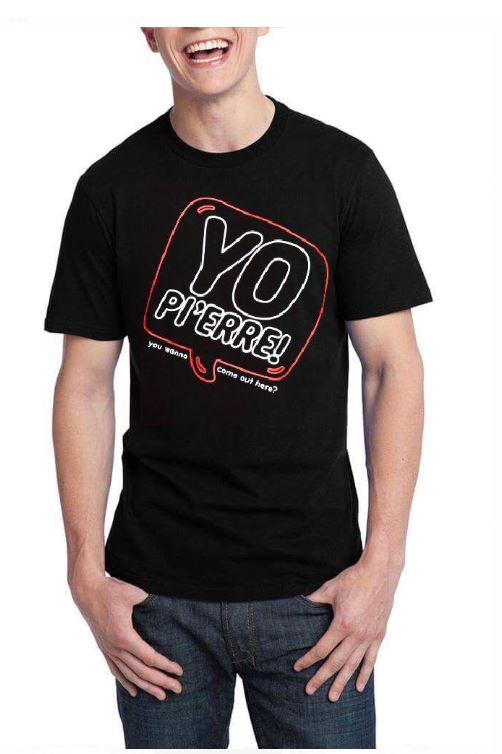 You Wanna Come Out Here Half Sleeve Black T-Shirt