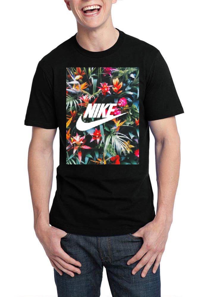 Adaptado Excepcional Pronunciar Nike Printed Black T-Shirt - Swag Shirts