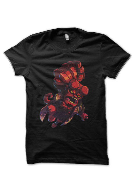 Hell Boy Black Half Sleeve T-Shirt