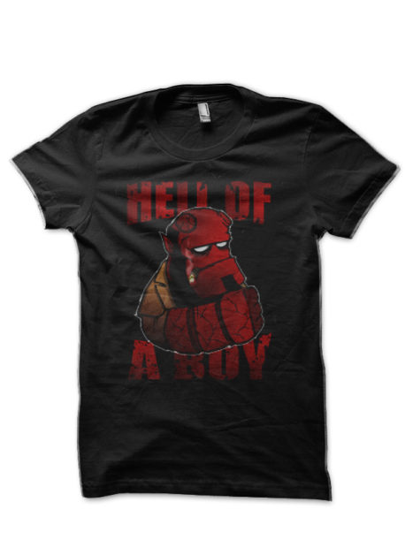 Hell Boy Black Half Sleeve T-Shirt