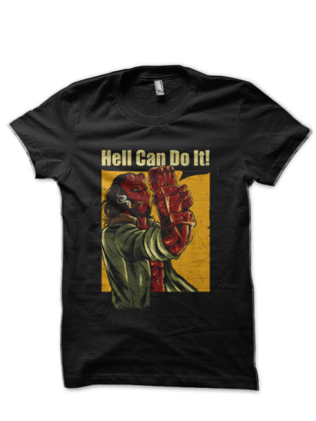 Hell Boy Black Half Sleeve T-Shirt