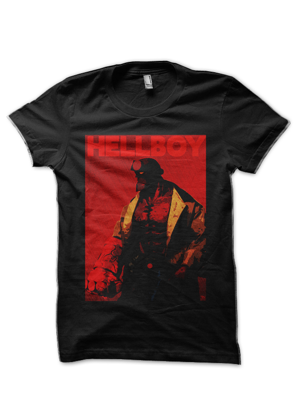 Hell Boy Black Half Sleeve T-Shirt