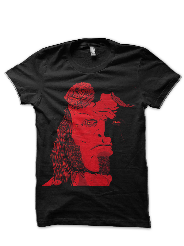 Hell Boy Black Half Sleeve T-Shirt