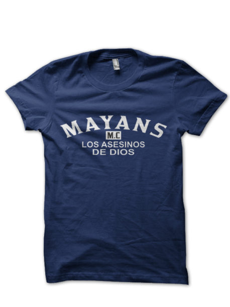 Mayans MC White Slogan Back And Front Print Half Sleeve T-Shirt