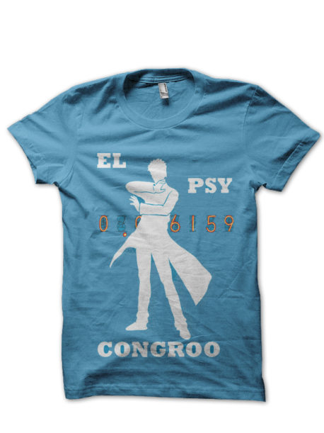 Steins Gate Light Blue Half Sleeve T-Shirt