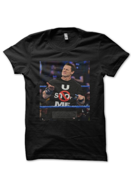 John Cena Black Half Sleeve T-Shirt