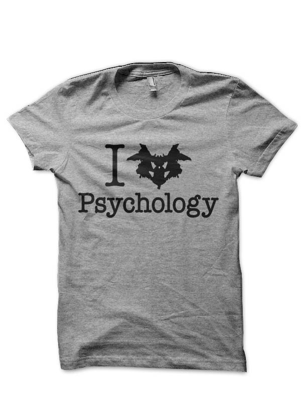 Rorschach I Heart Psychology Half Sleeve T-Shirt - Image 2