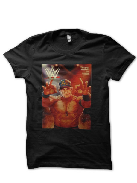 John Cena Black Half Sleeve T-Shirt