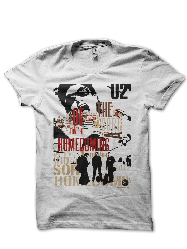 U2 Half Sleeve T-Shirt