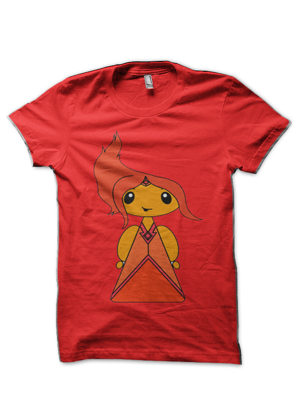 Comicones Flame Princess Red Half Sleeve T-Shirt