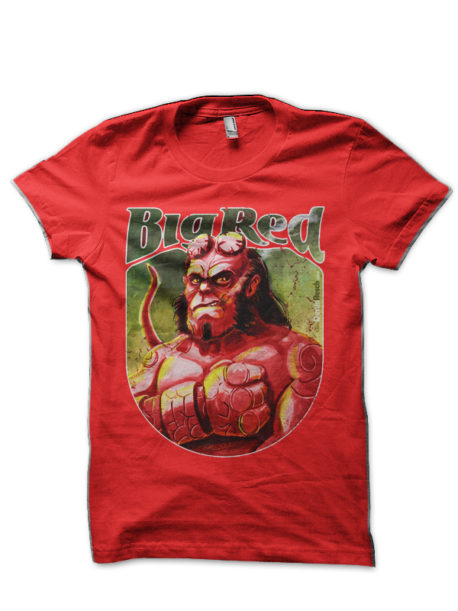 Hell Boy Red Half Sleeve T-Shirt