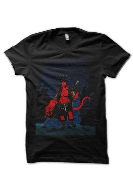 Hell Boy Black Half Sleeve T-Shirt