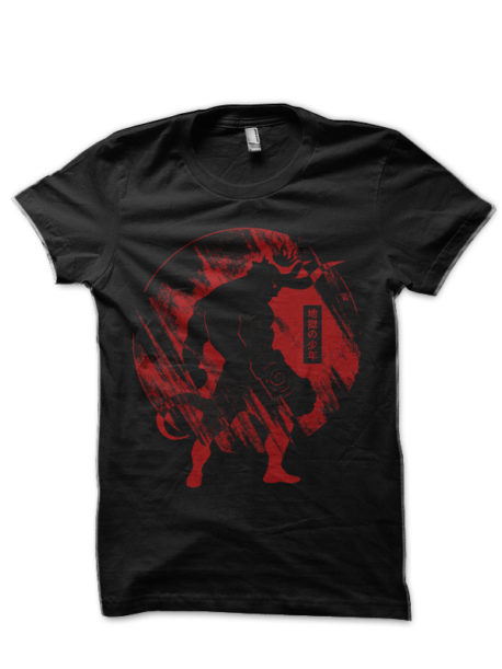 Hell Boy Black Half Sleeve T-Shirt