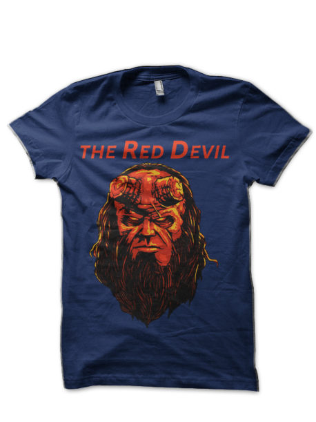 Hell Boy Navy Blue Half Sleeve T-Shirt