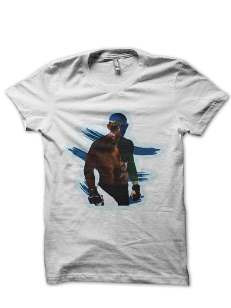 Khabib White Half Sleeve T-Shirt