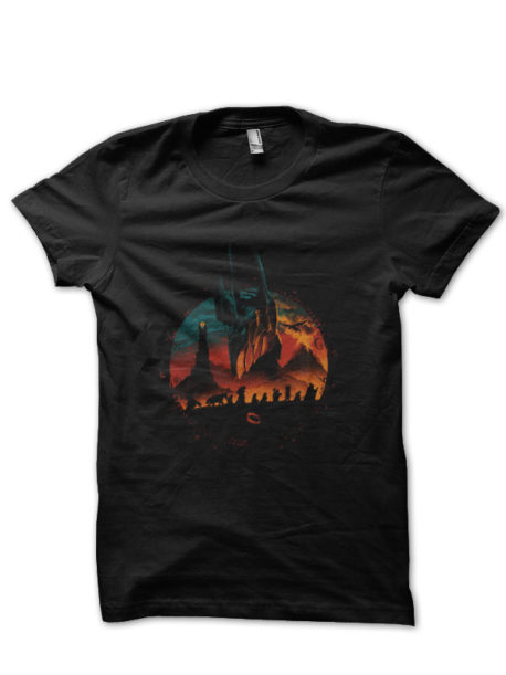 Lord Of The Rings Black Half Sleeve  T-Shirt