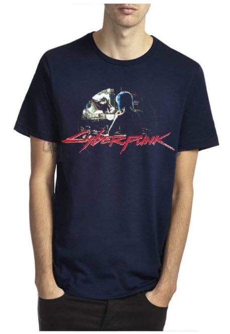 Cyberpunk Navy Blue T-Shirt