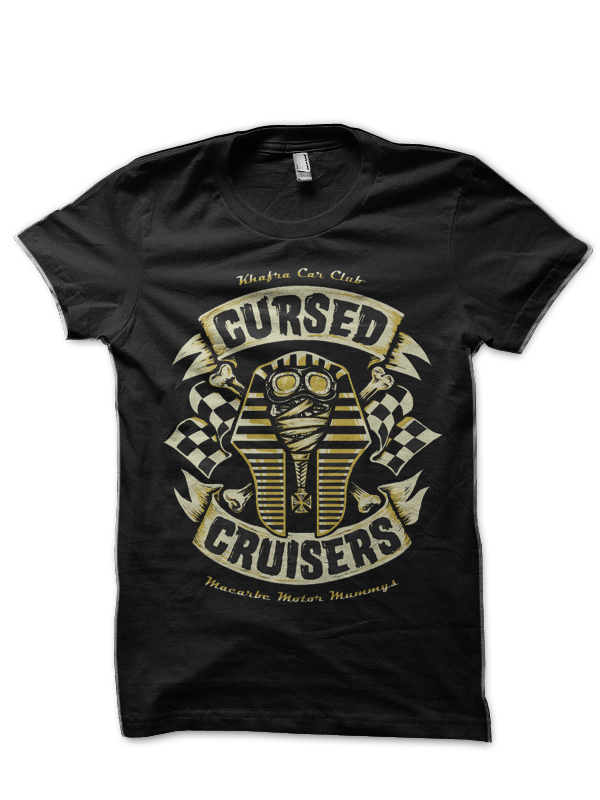 Cursed Cruisers Black Half Sleeve T-Shirt
