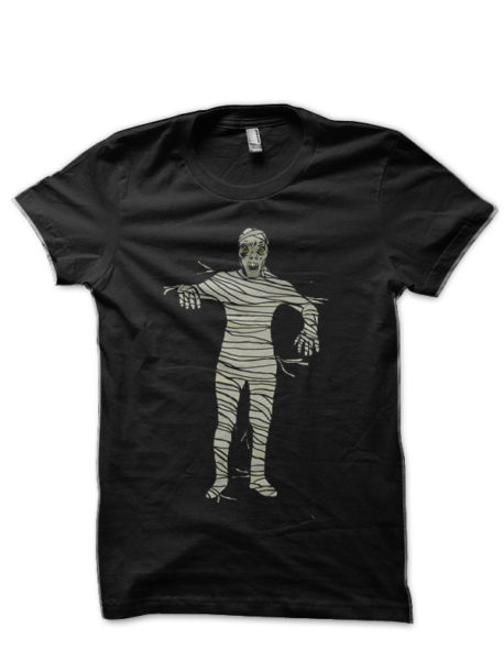 Mummy Black Half Sleeve T-Shirt