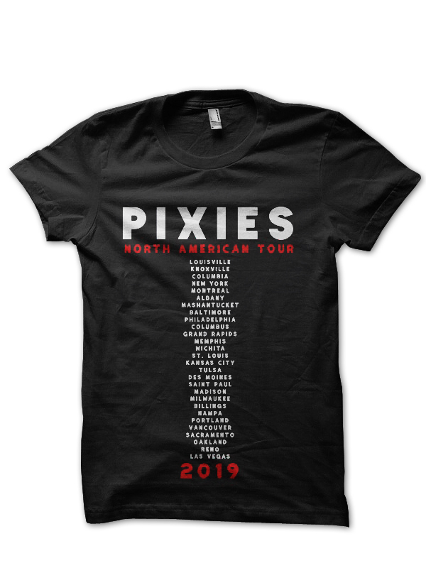 Pixies Band Black Half Sleeve T-Shirt