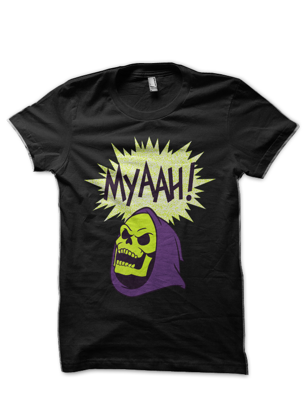 Skeletor Black Half Sleeve T-Shirt